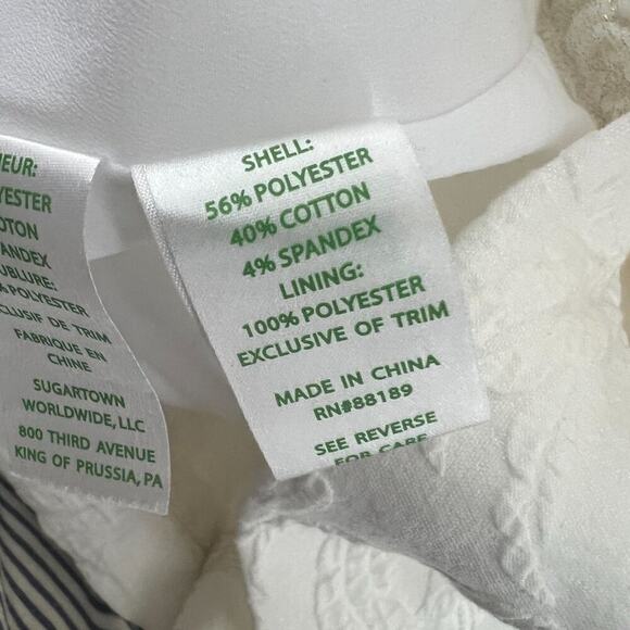 Lilly Pulitzer Shelli Stretch Shift Dress Resort White Pineapple Jacquard Size 2 - Picture 6 of 8